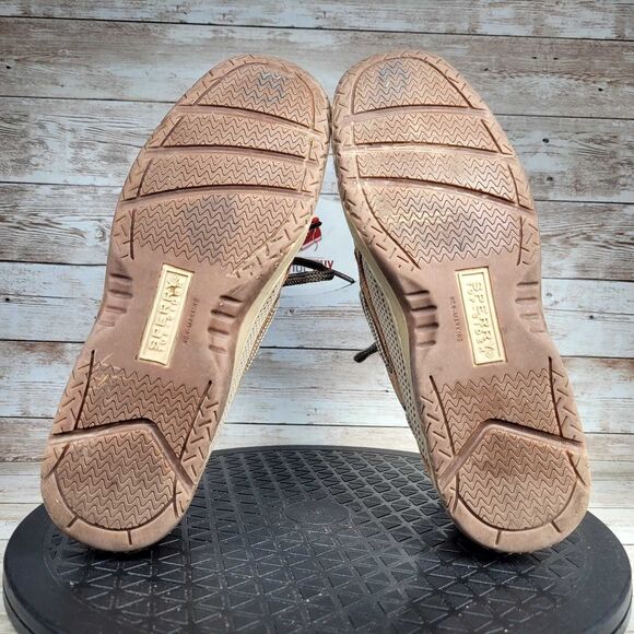 Sperry Top-Sider Kids Size 4.5M Brown Leather Boat Slip On Shoes - Picture 5 of 8